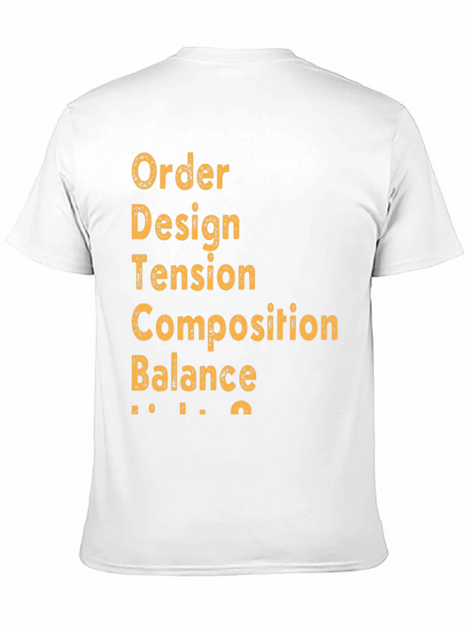 Camiseta Negra Diseño Arte - Orden Diseño Tensión
