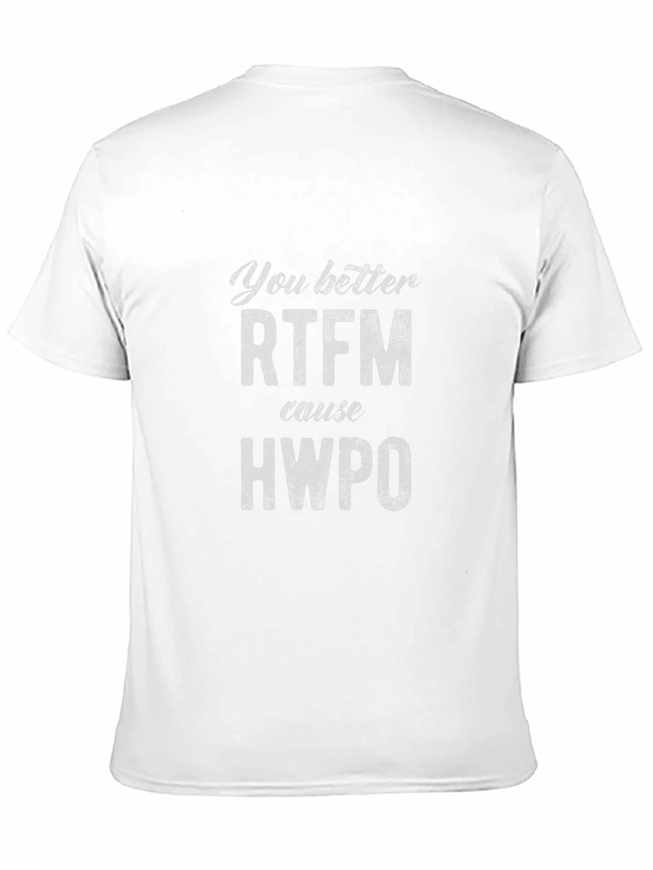 Camiseta Negra RTFM HWPO - Estilo y Actitud
