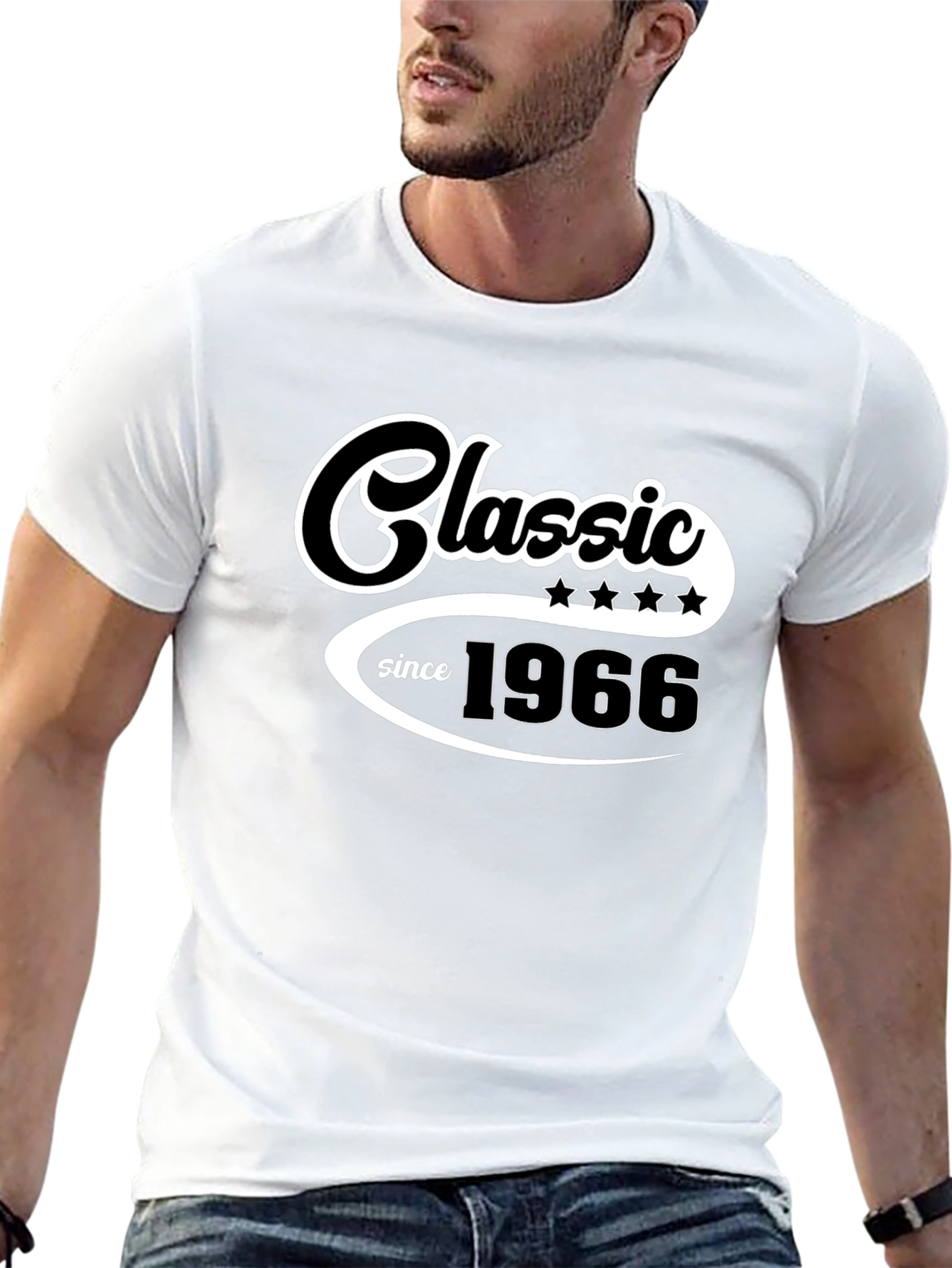 Camiseta Clásica Desde 1966 Negra para Hombre
