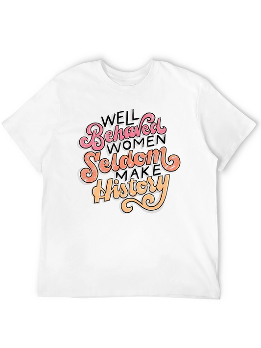 Camiseta Negra con Diseño de Frase Inspiradora para Mujer