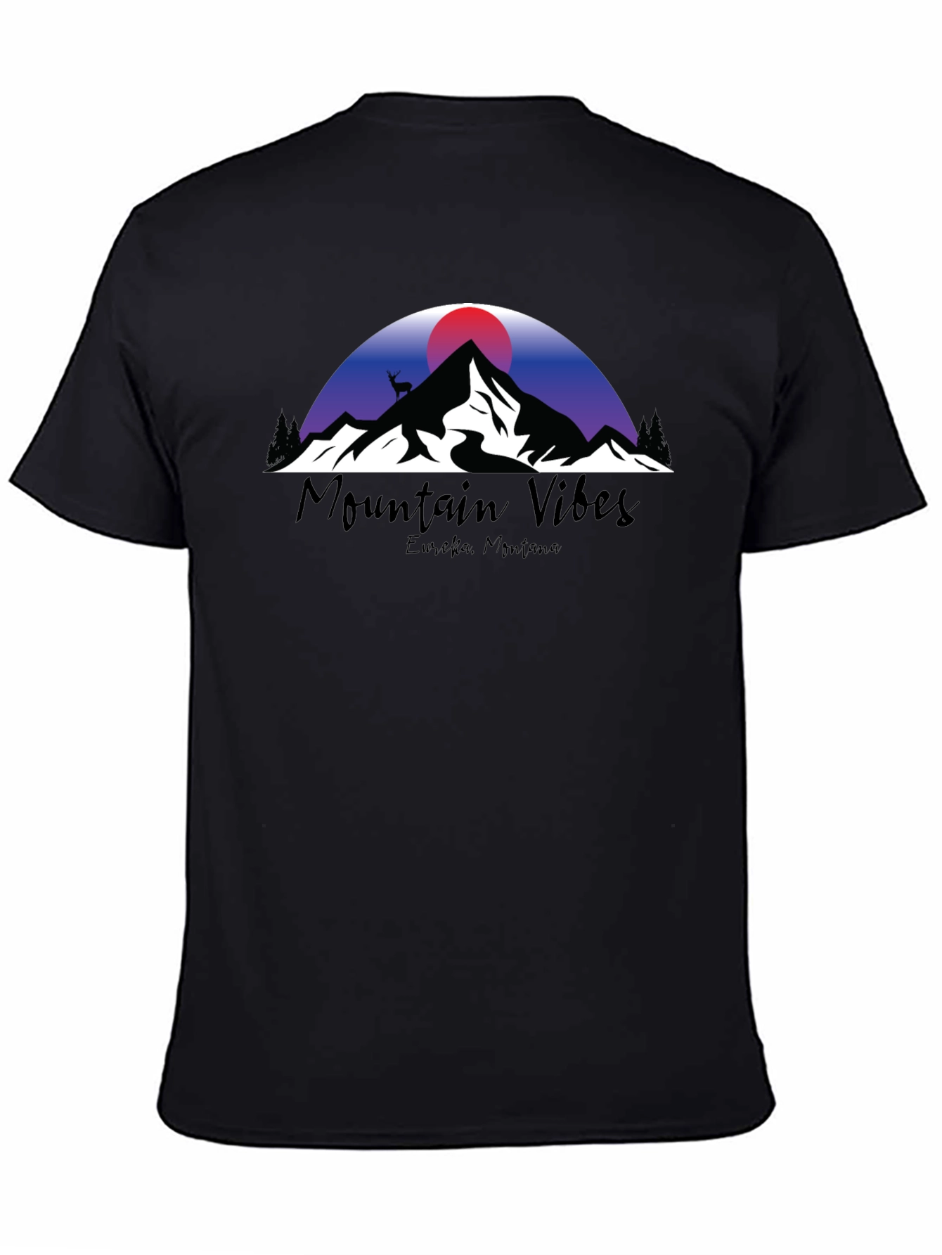 Camiseta Negra Mountain Vibes