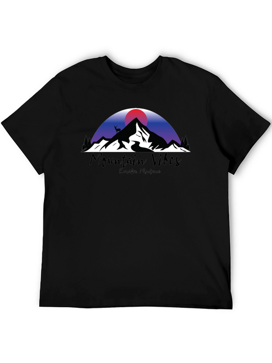 Camiseta Negra Mountain Vibes