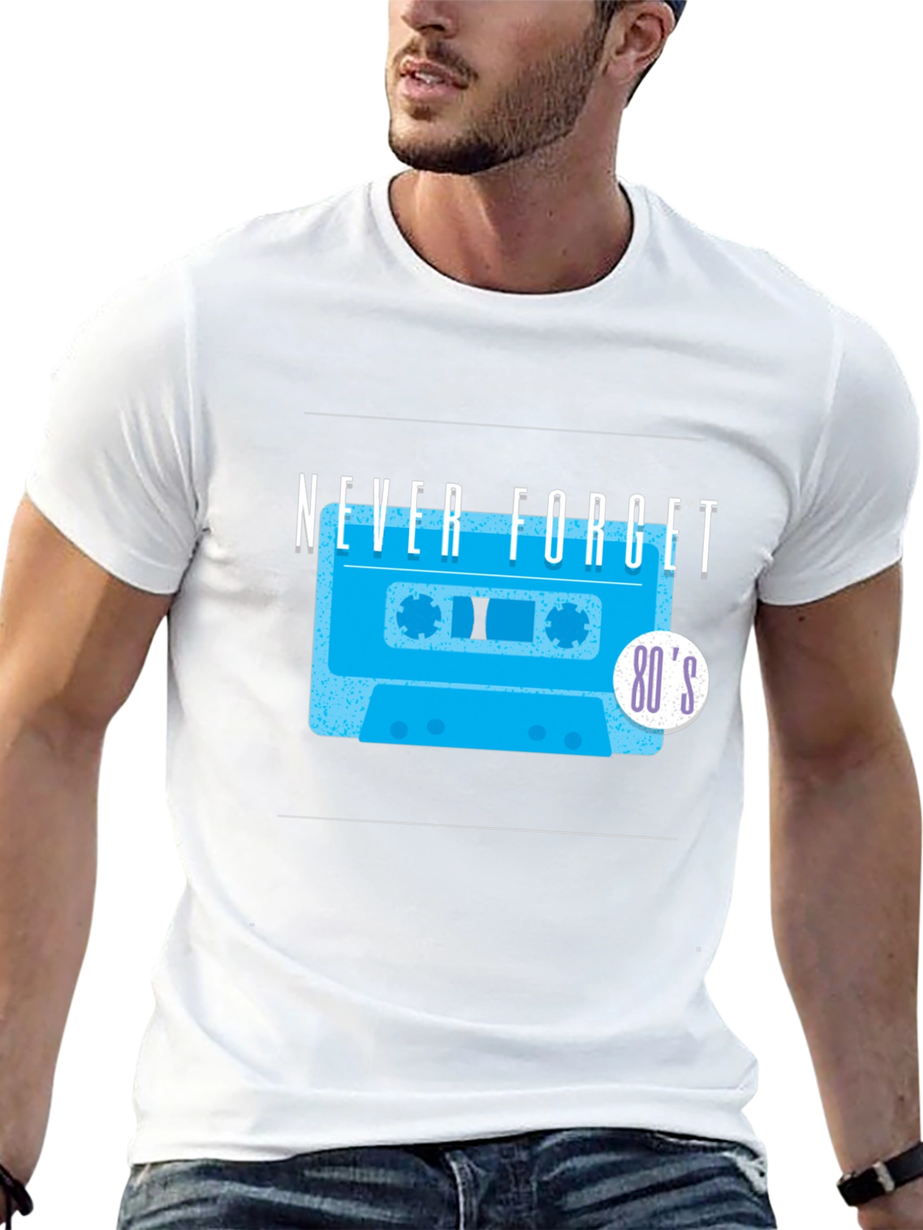 Camiseta Retro Never Forget 80s