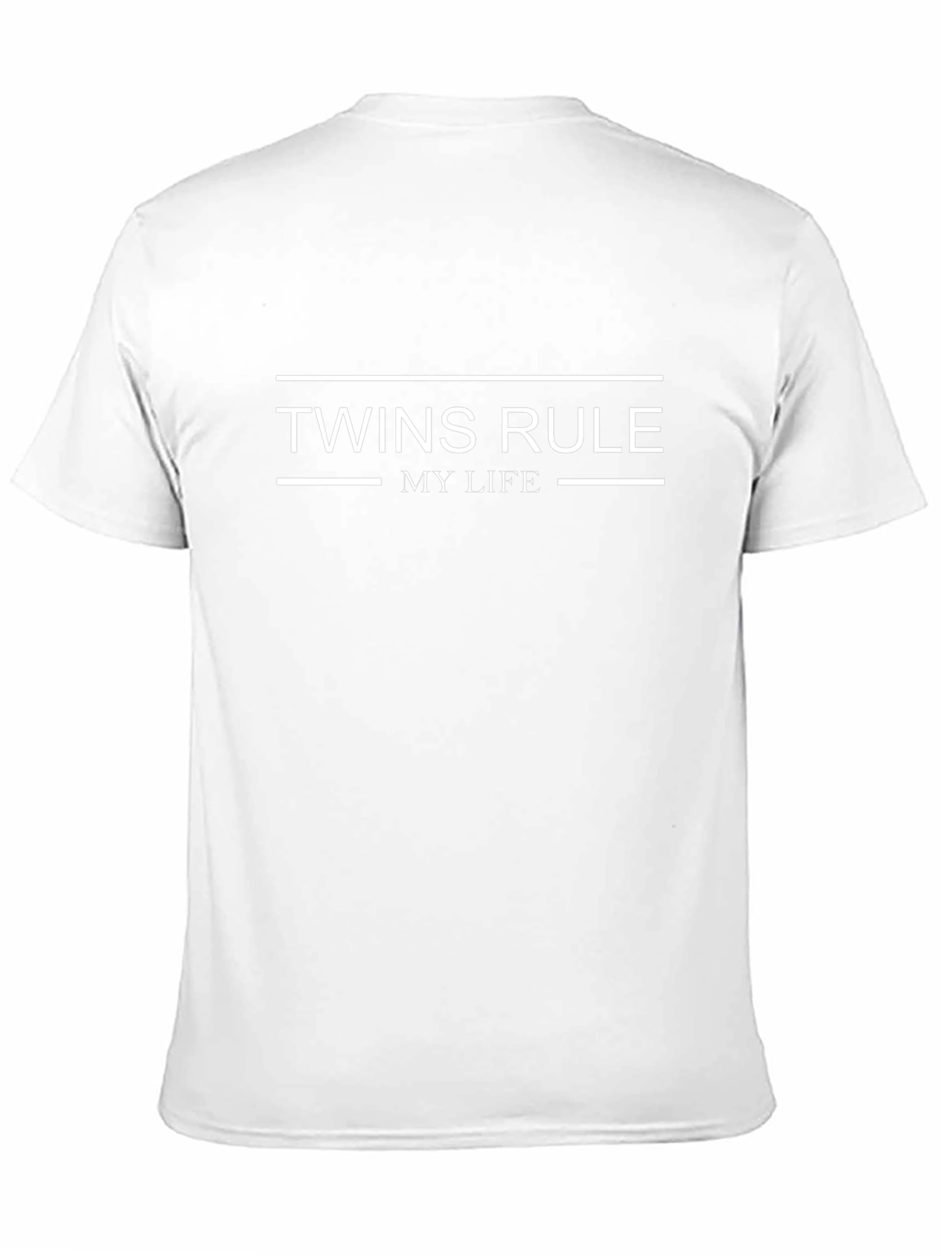 Camiseta Negra Twins Rule My Life para Hombre