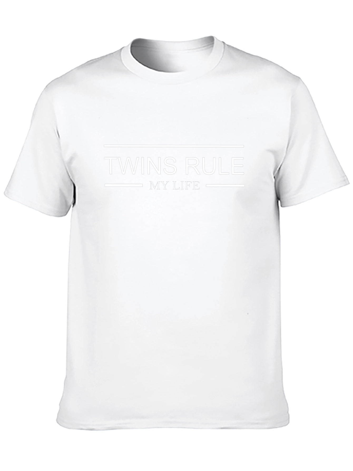 Camiseta Negra Twins Rule My Life para Hombre