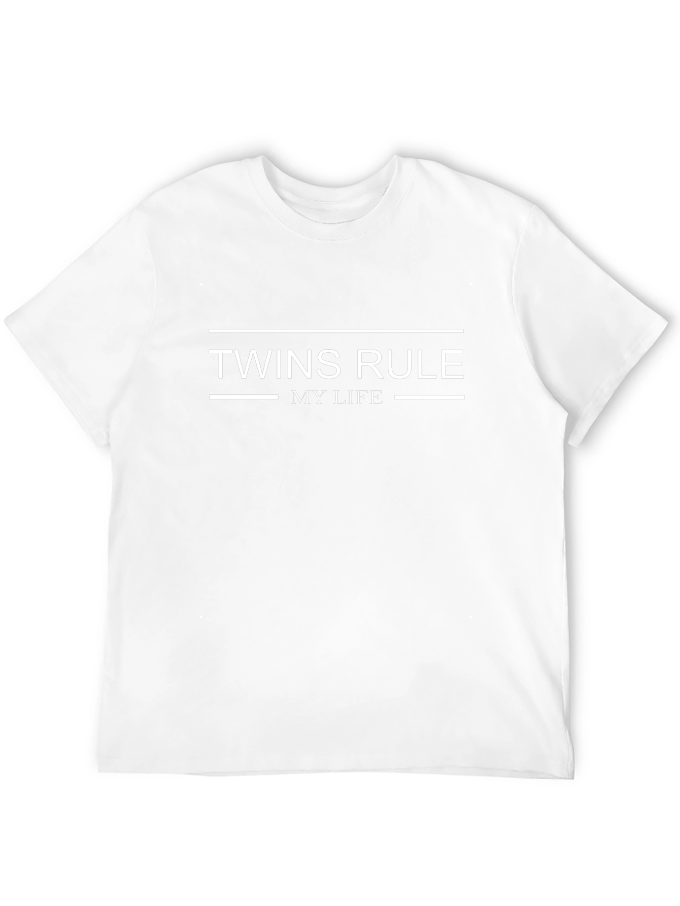 Camiseta Negra Twins Rule My Life para Hombre