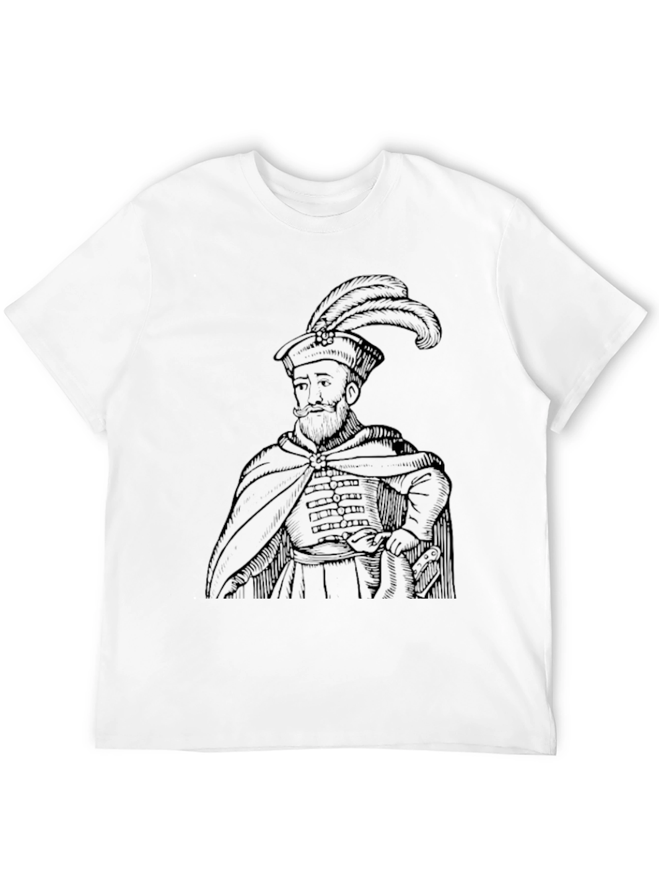 Camiseta Negra Hombre - Diseño Histórico