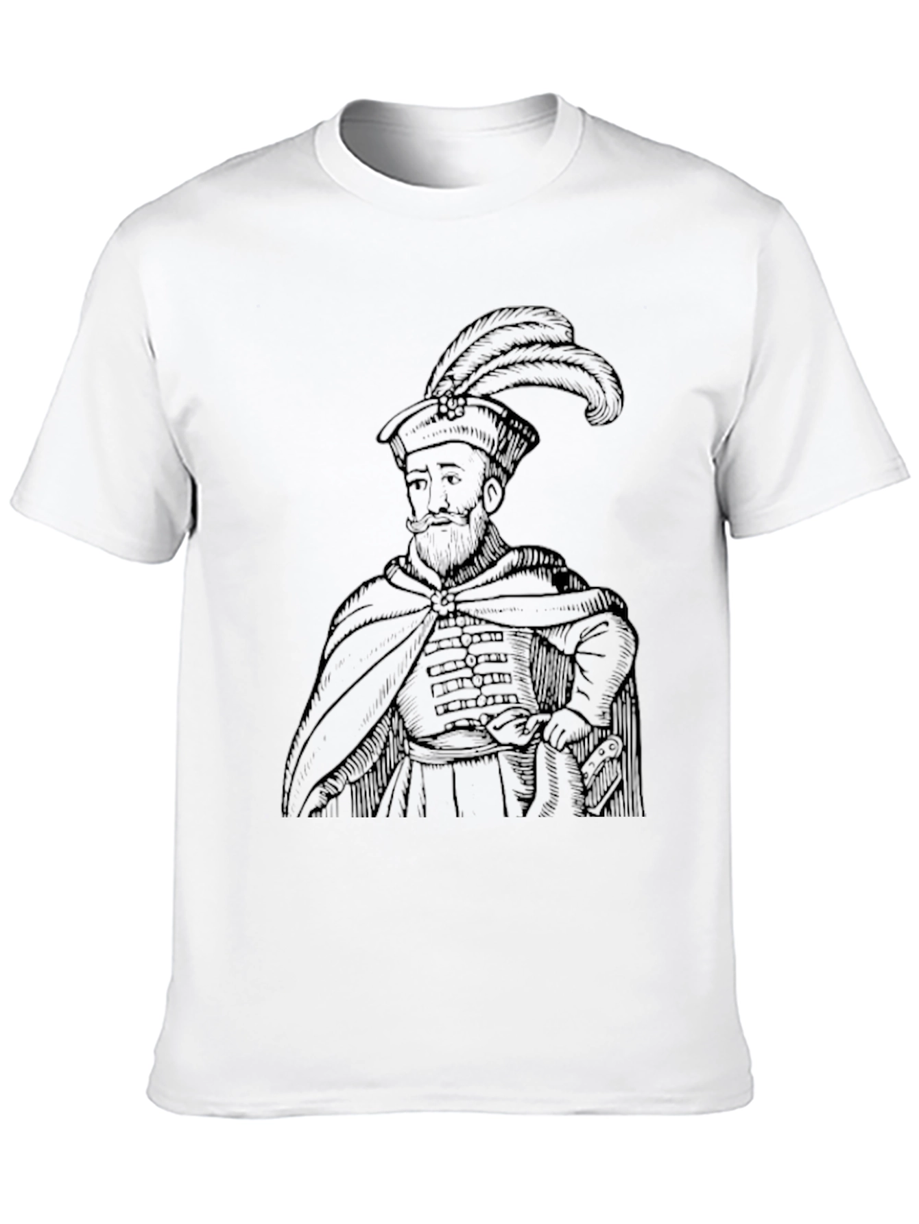 Camiseta Negra Hombre - Diseño Histórico