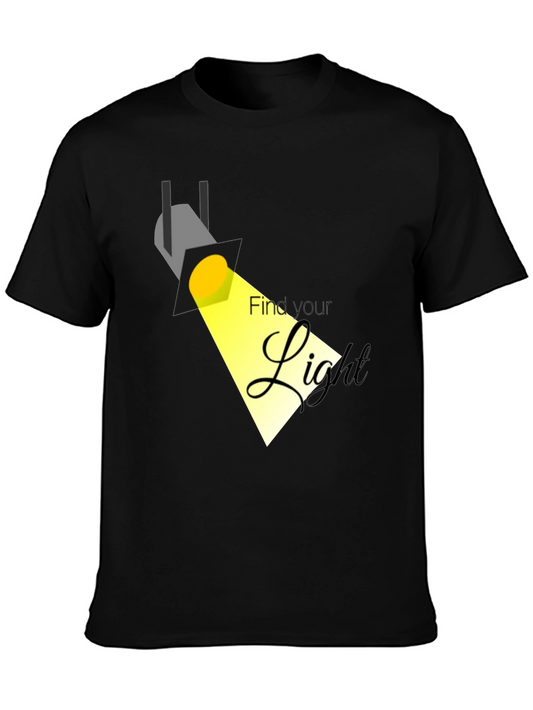 Camiseta Negra con Diseño Encuentra Tu Luz