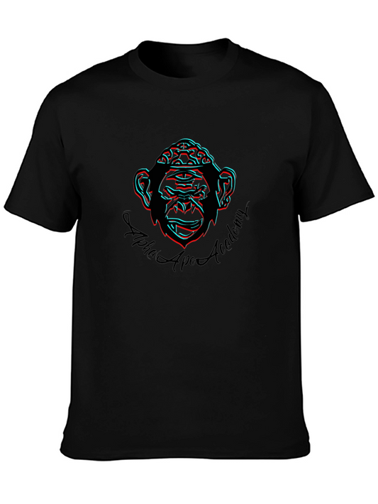Camiseta Hombre Negra Alpha Ape Academy