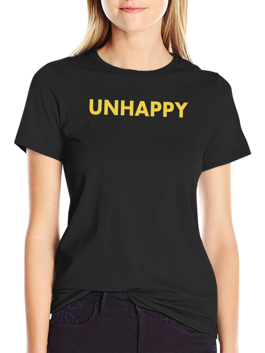 Camiseta Negra UNHAPPY para Hombre