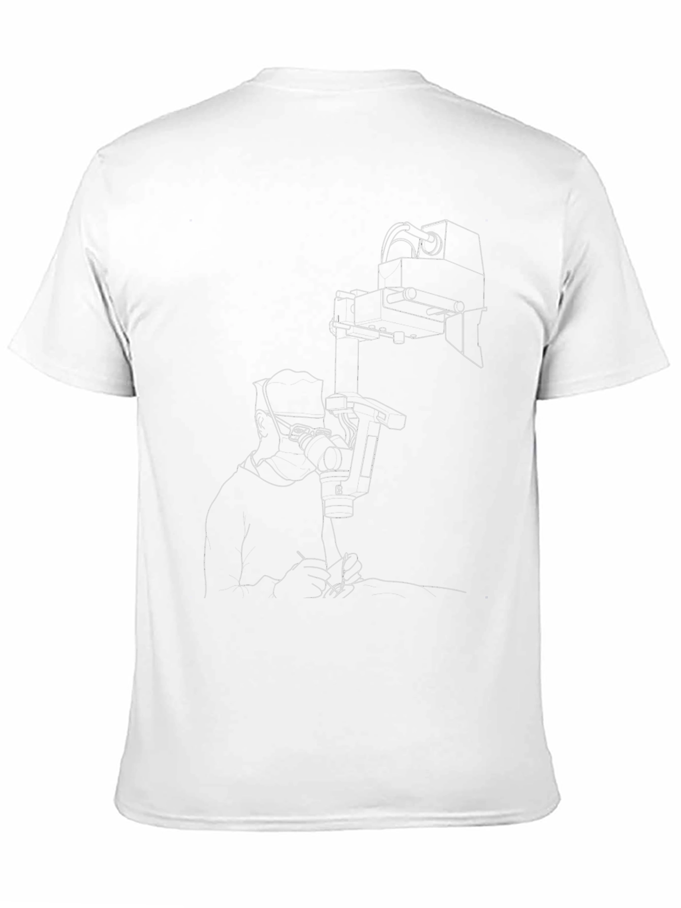 Camiseta Negra con Diseño de Laboratorio