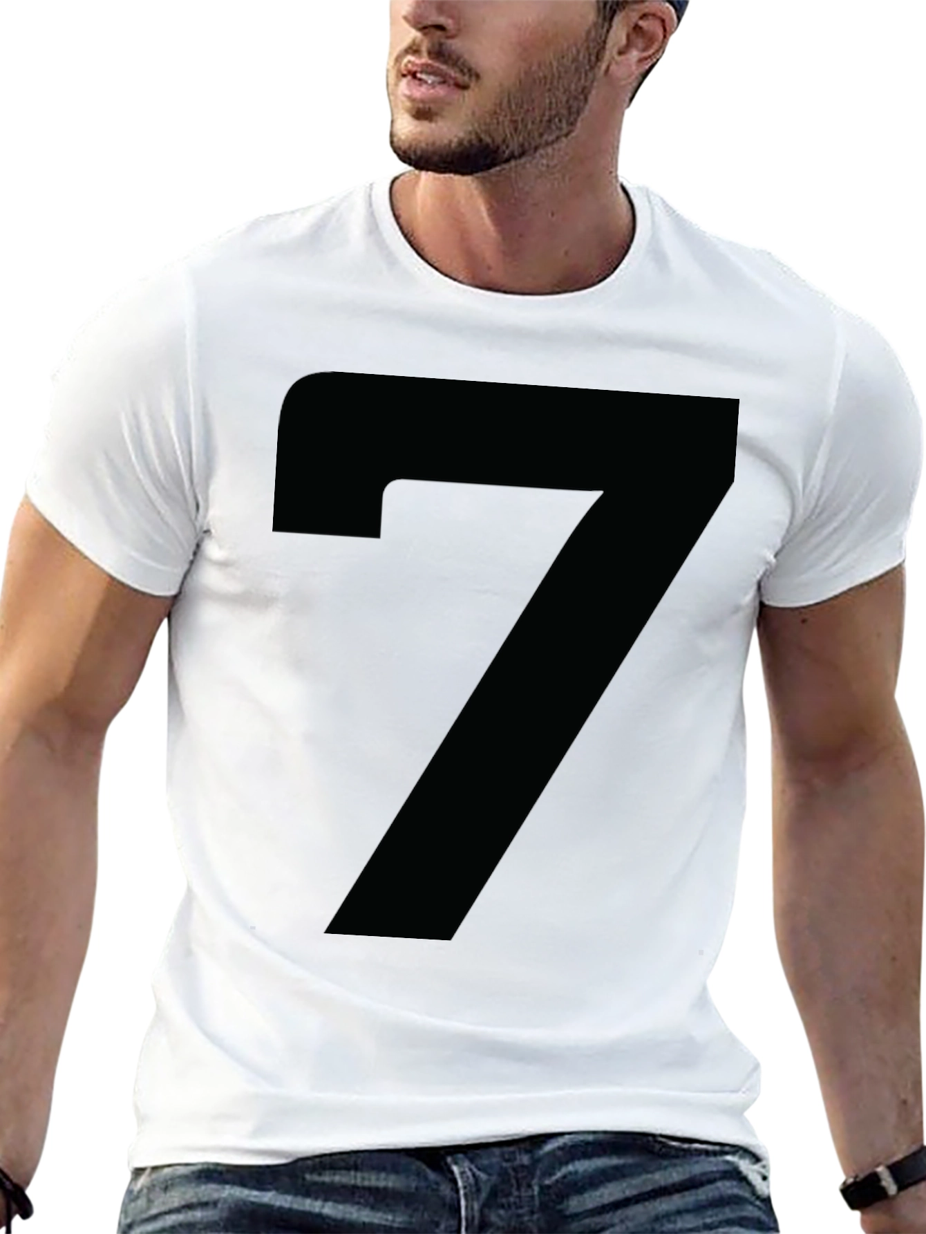 Camiseta Negra Número 7