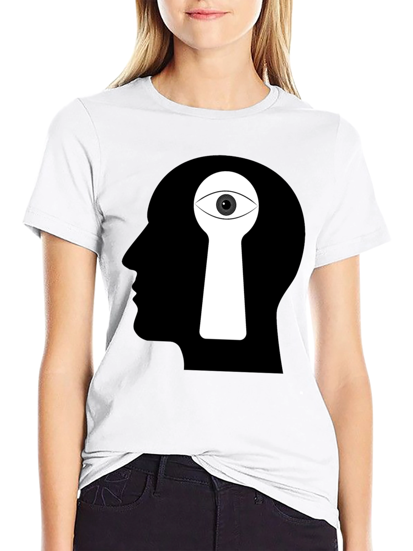 Camiseta Negra Ojo Mental