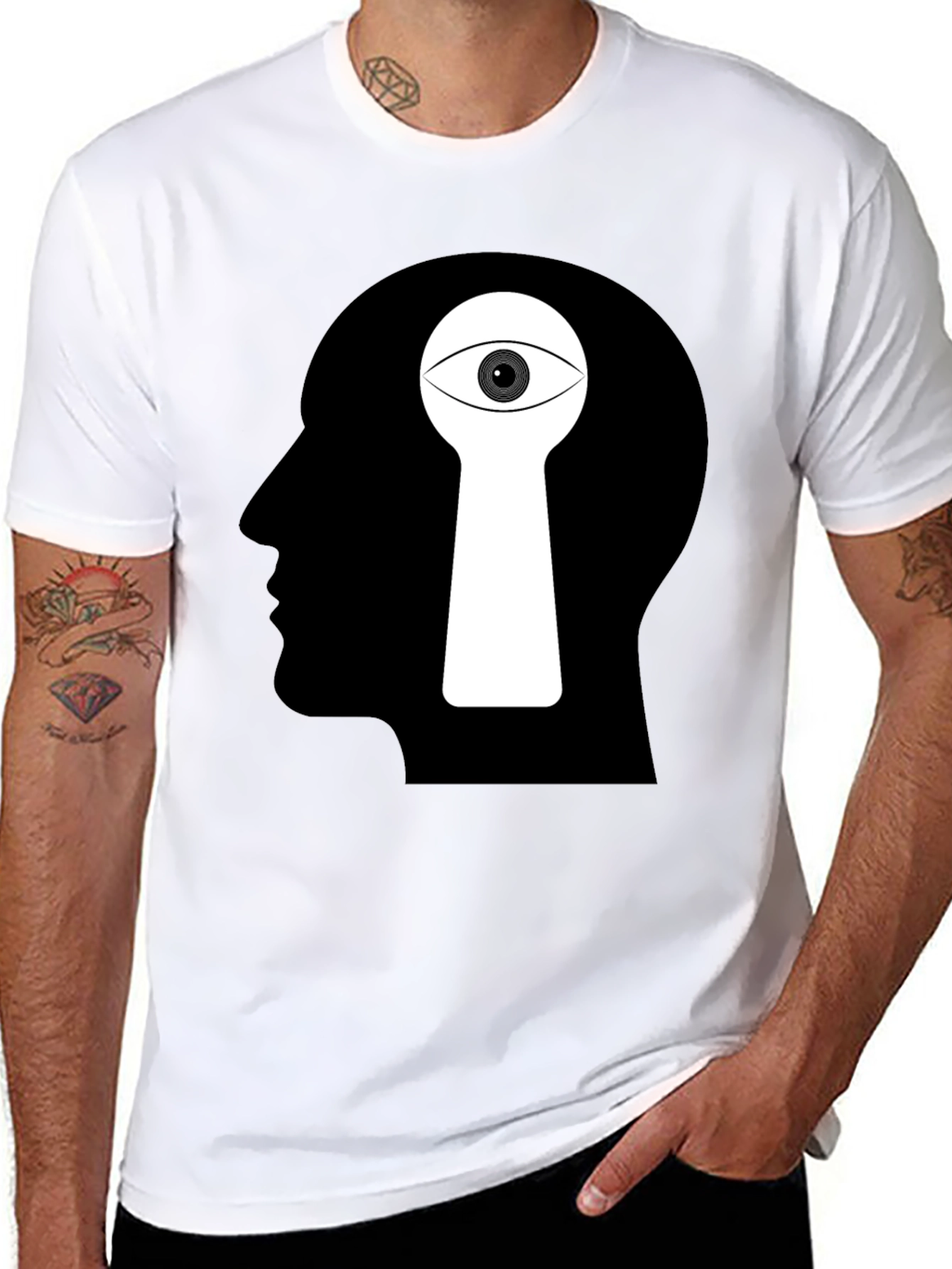 Camiseta Negra Ojo Mental
