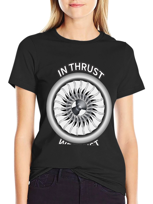 Camiseta con Diseño de Turbina para Amantes de la Aviación