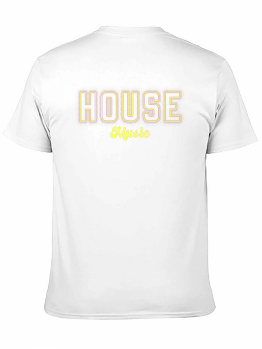 Camiseta Negra House Music - Estilo Urbano