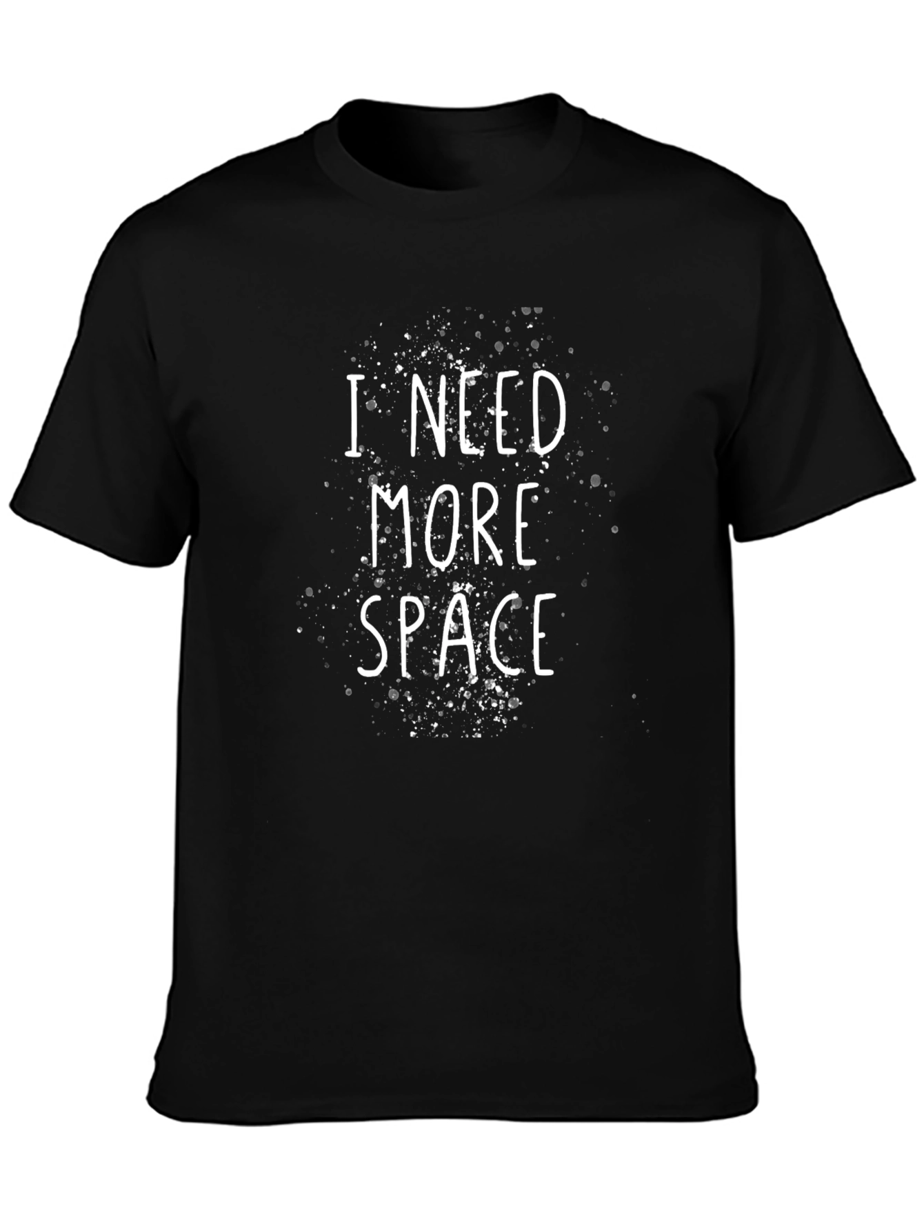 Camiseta Negra: Necesito Más Espacio
