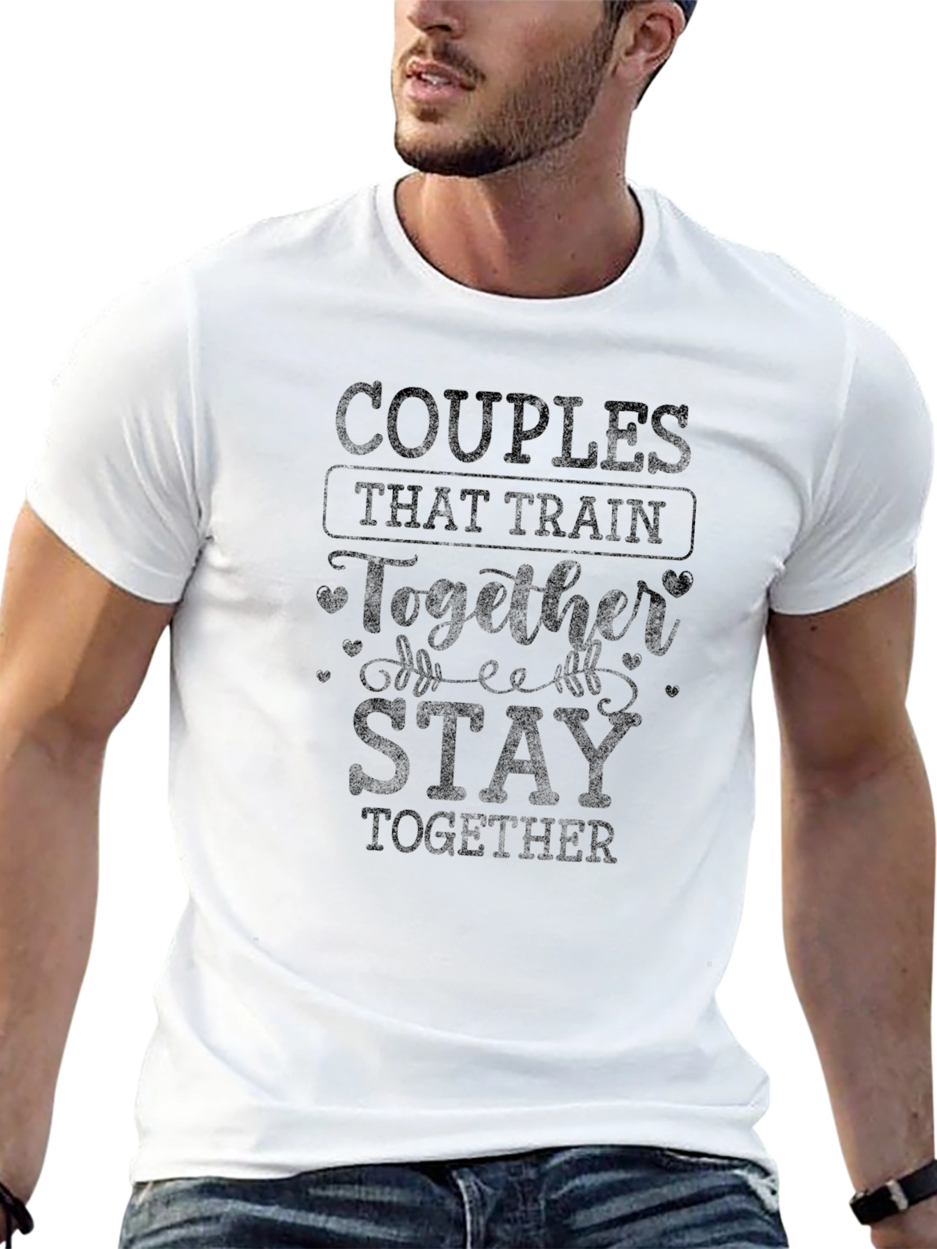 Camiseta Negra de Entrenamiento para Parejas