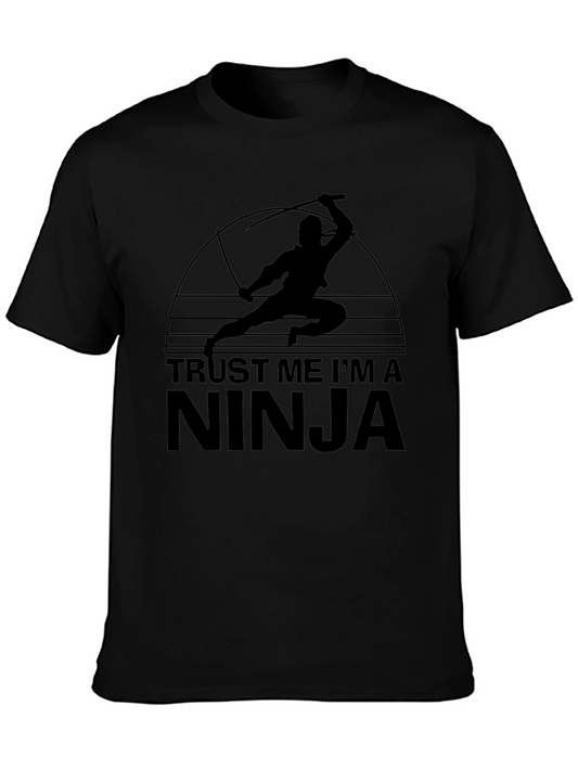 Camiseta Negra Ninja - ¡Confía en Mí Soy un Ninja!