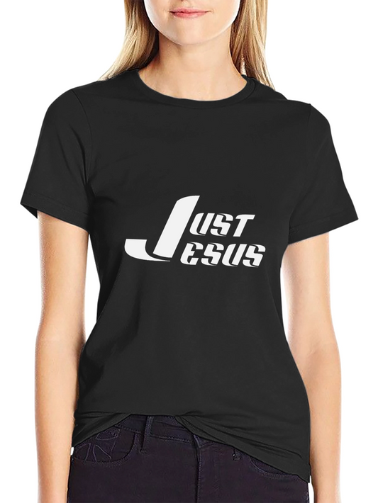 Camiseta Negra Just Jesus para Hombre