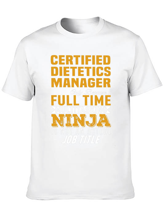 Camiseta Certificada Dietética Manager Ninja