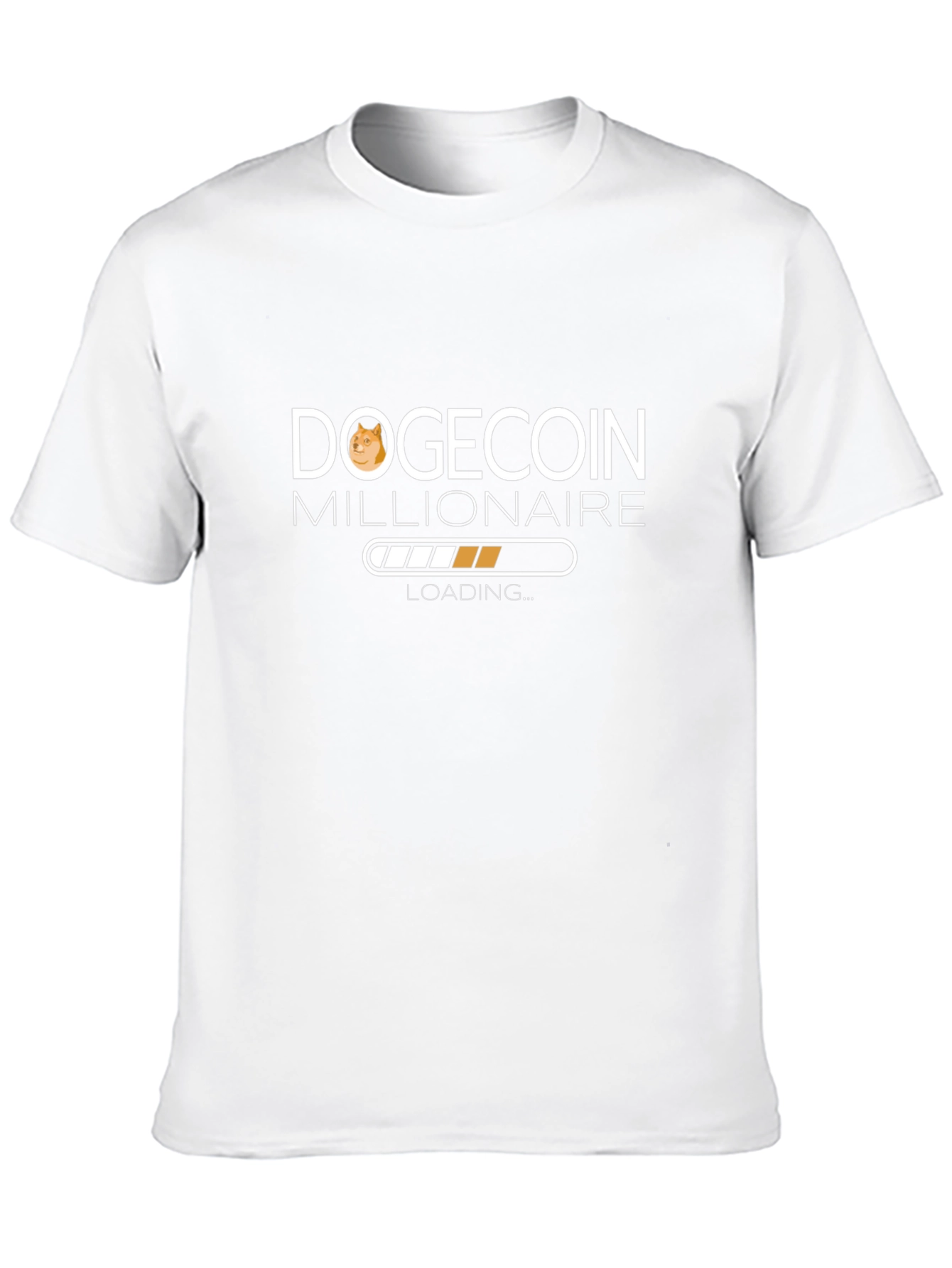 Camiseta Negra Dogecoin Millionaire