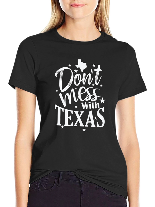 Camiseta Negra Dont Mess With Texas