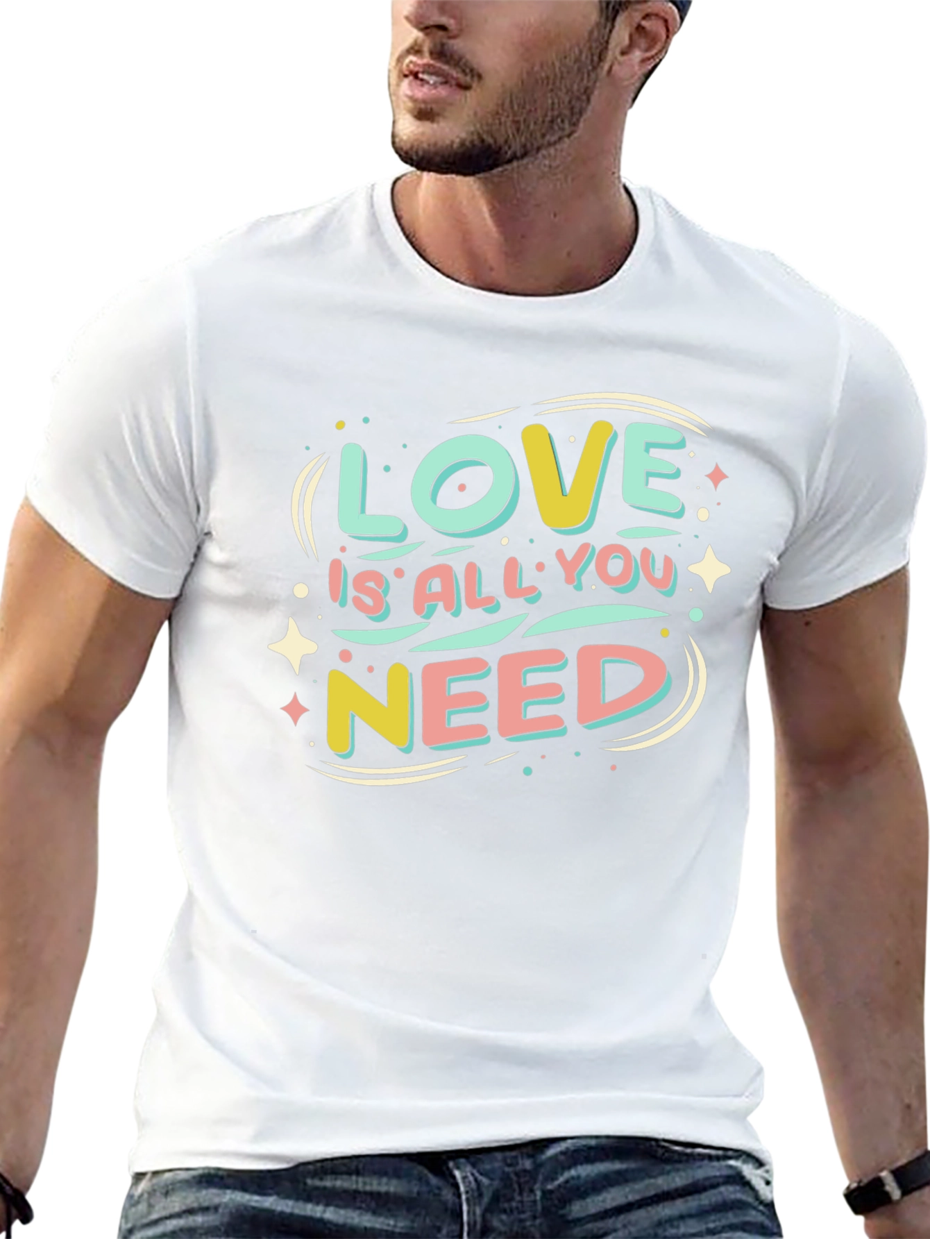 Camiseta Negra Love is All You Need