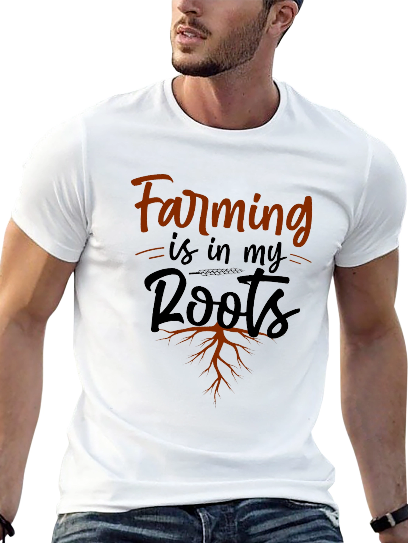 Camiseta Negra Farming is in my Roots