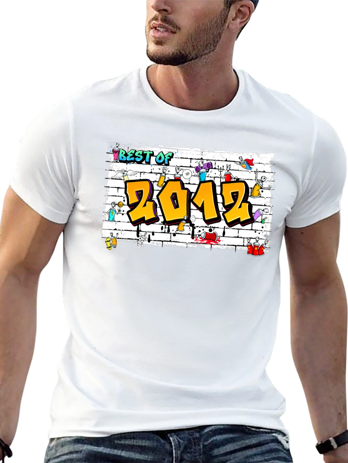 Camiseta Negra Best of 2012 Graffiti