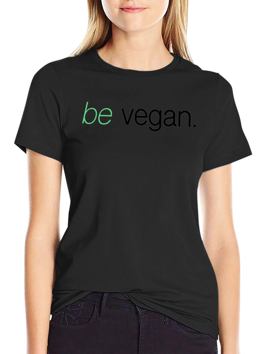 Camiseta Negra Be Vegan para Hombre