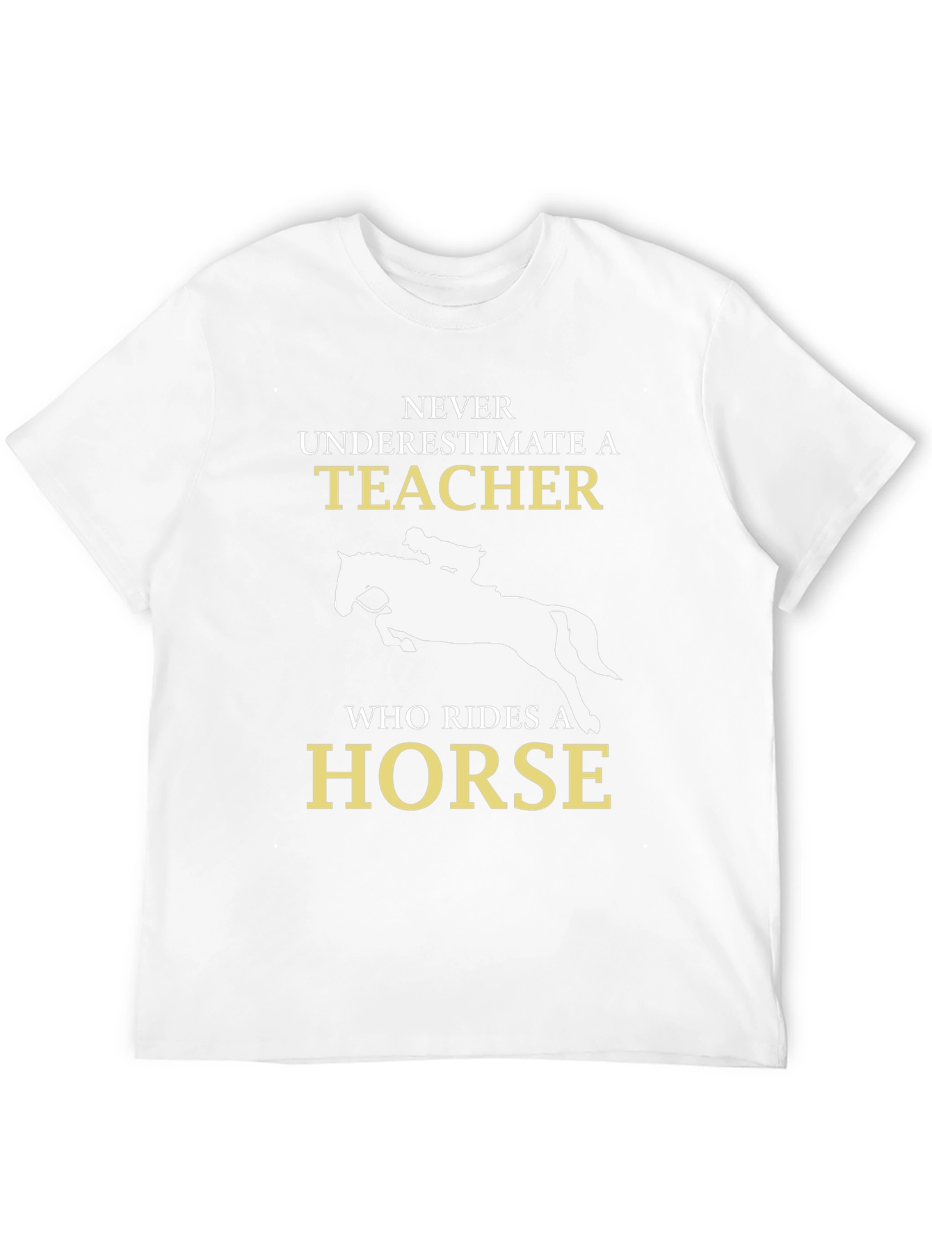 Camiseta Negra con Diseño de Profesor Jinete