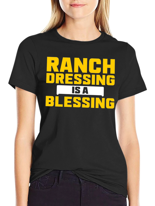 Camiseta Negra: Ranch Dressing is a Blessing