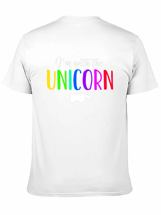 Camiseta Estoy con el Unicornio - Diseño Colorido