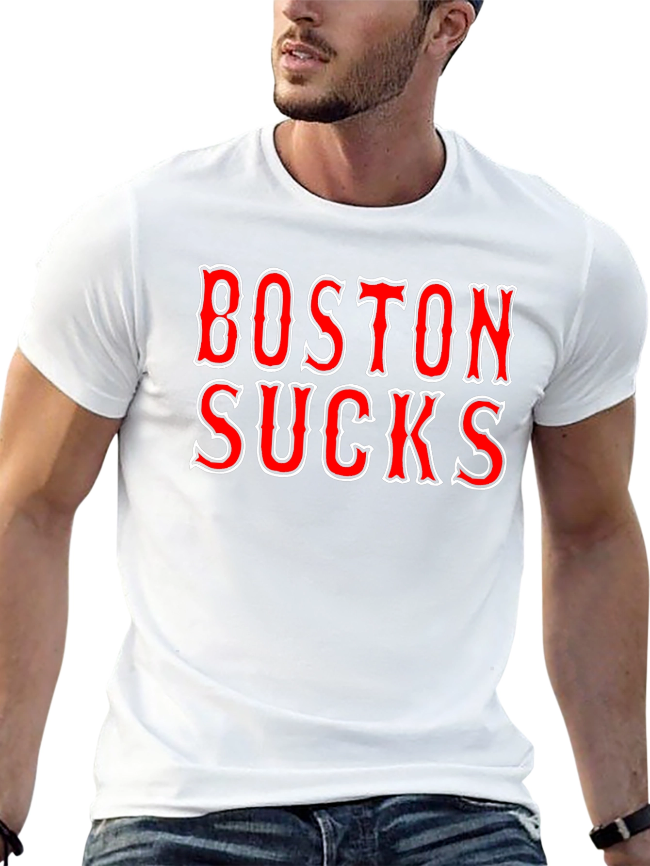 Camiseta Negra Boston Sucks