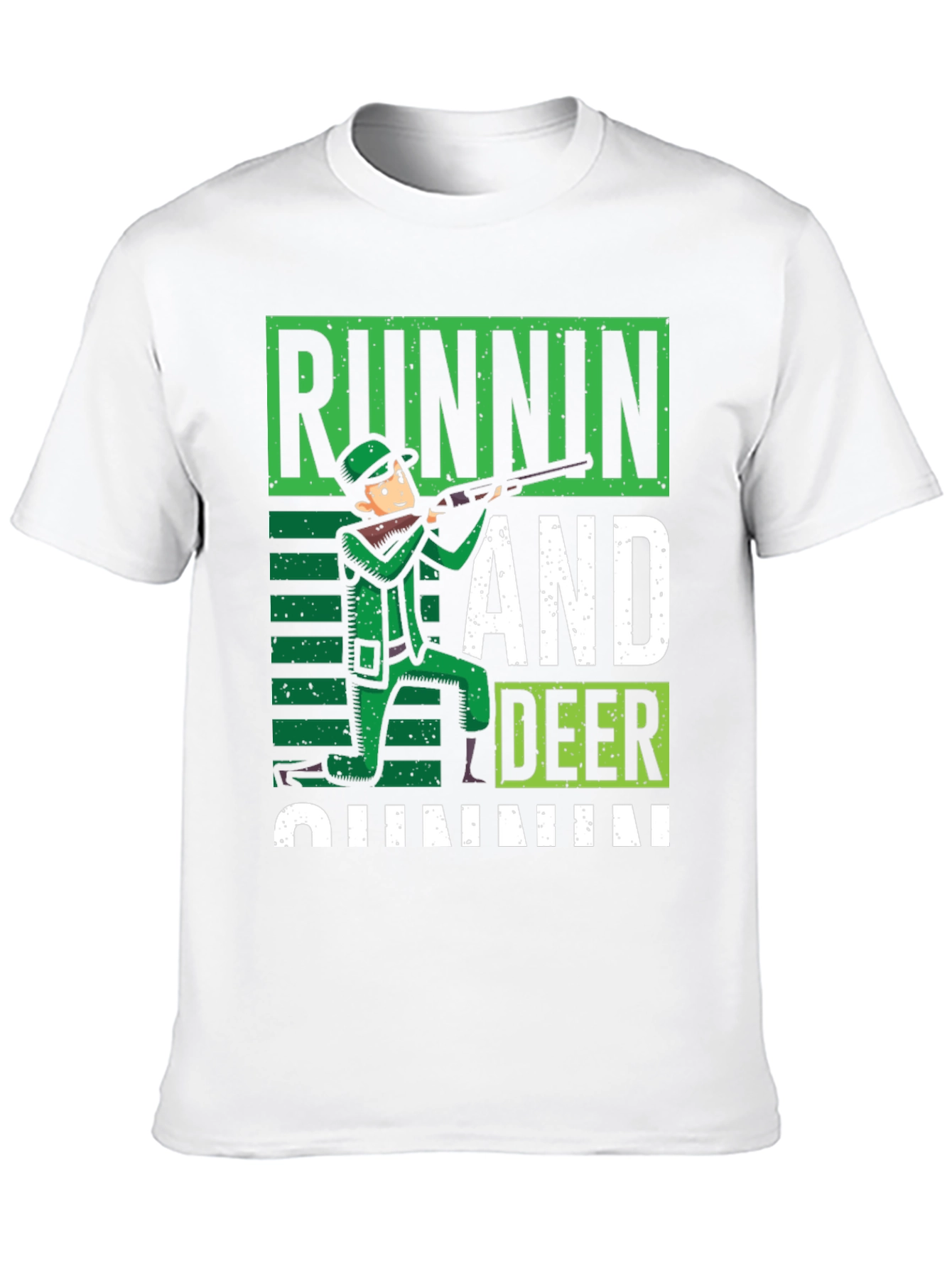 Camiseta Negra Caza de Ciervos