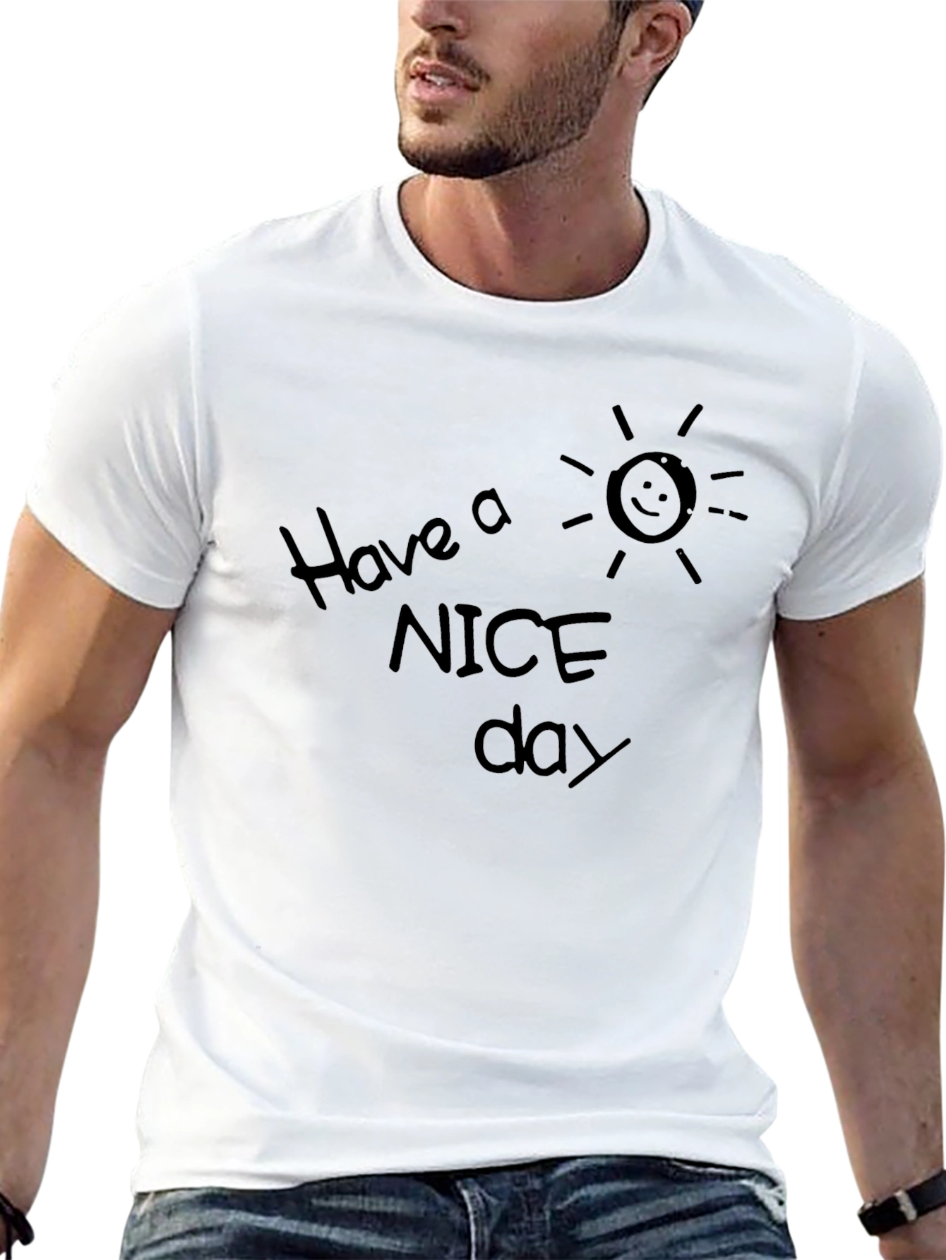 Camiseta Negra: Have a Nice Day