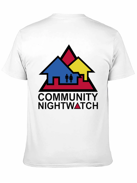 Camiseta Negra Community Nightwatch Algodón