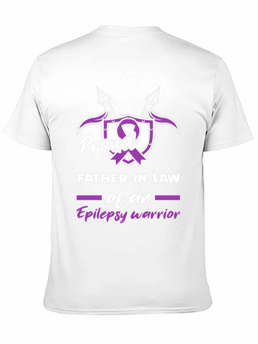 Camiseta Hombre: Padre Orgulloso Guerrero Epilepsia
