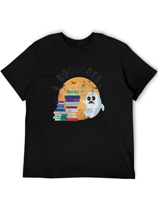 Camiseta Halloween Booooks Lectura Fantasma