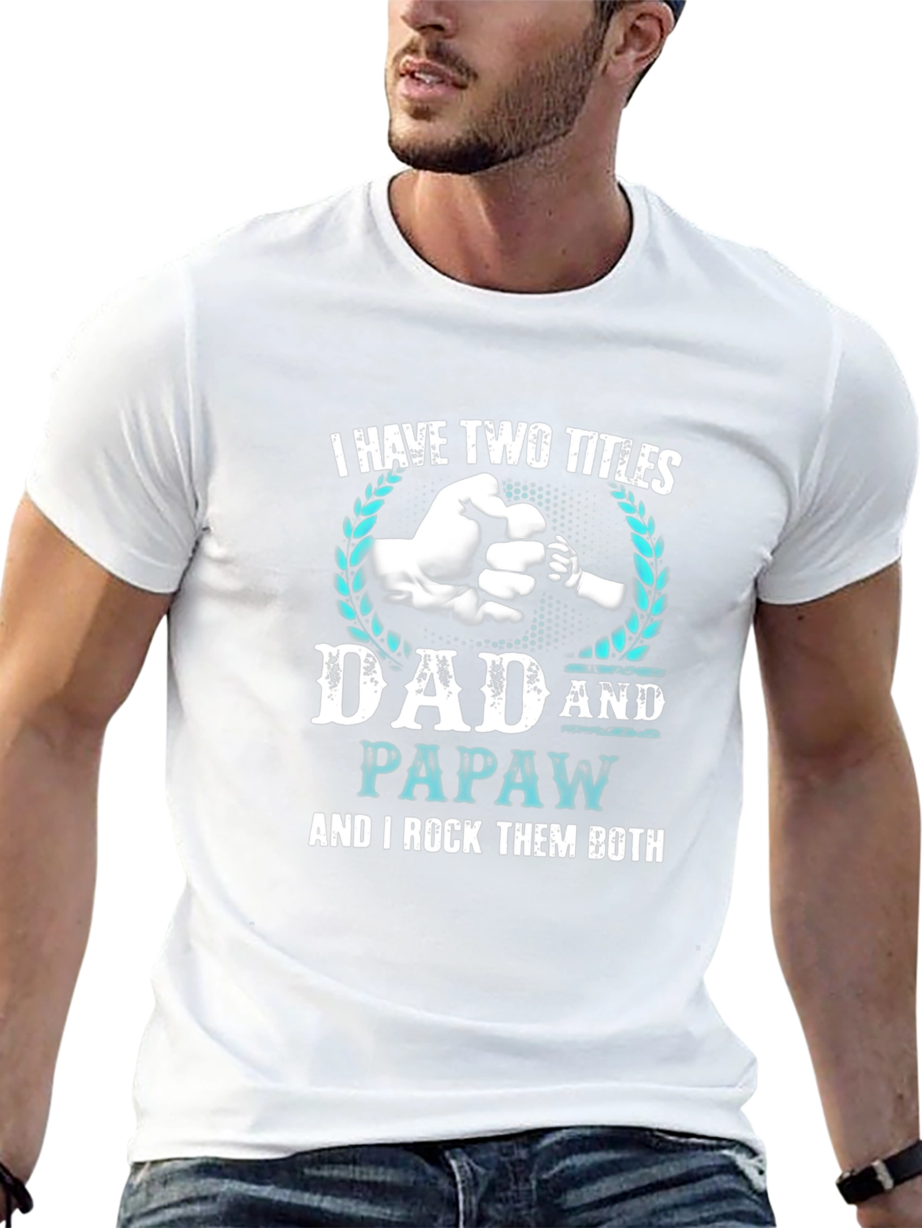 Camiseta Negra: Dos Títulos Papá y Abuelo