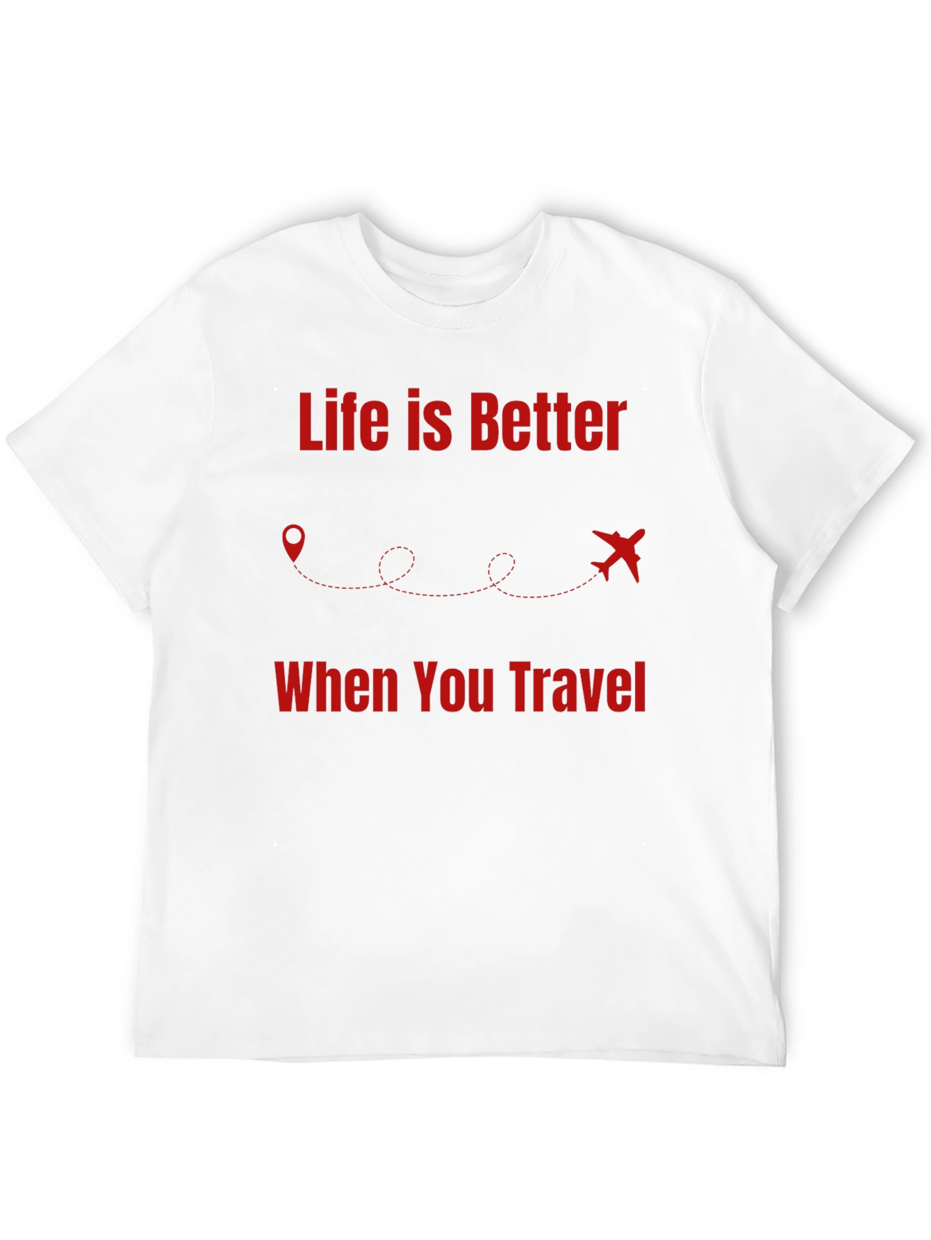 Camiseta Negra Life is Better When You Travel