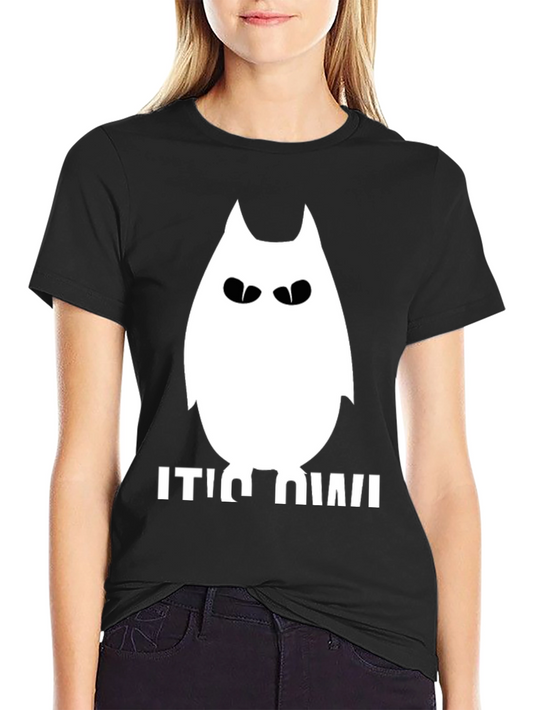 Camiseta Negra con Diseño de Gato Its Him!