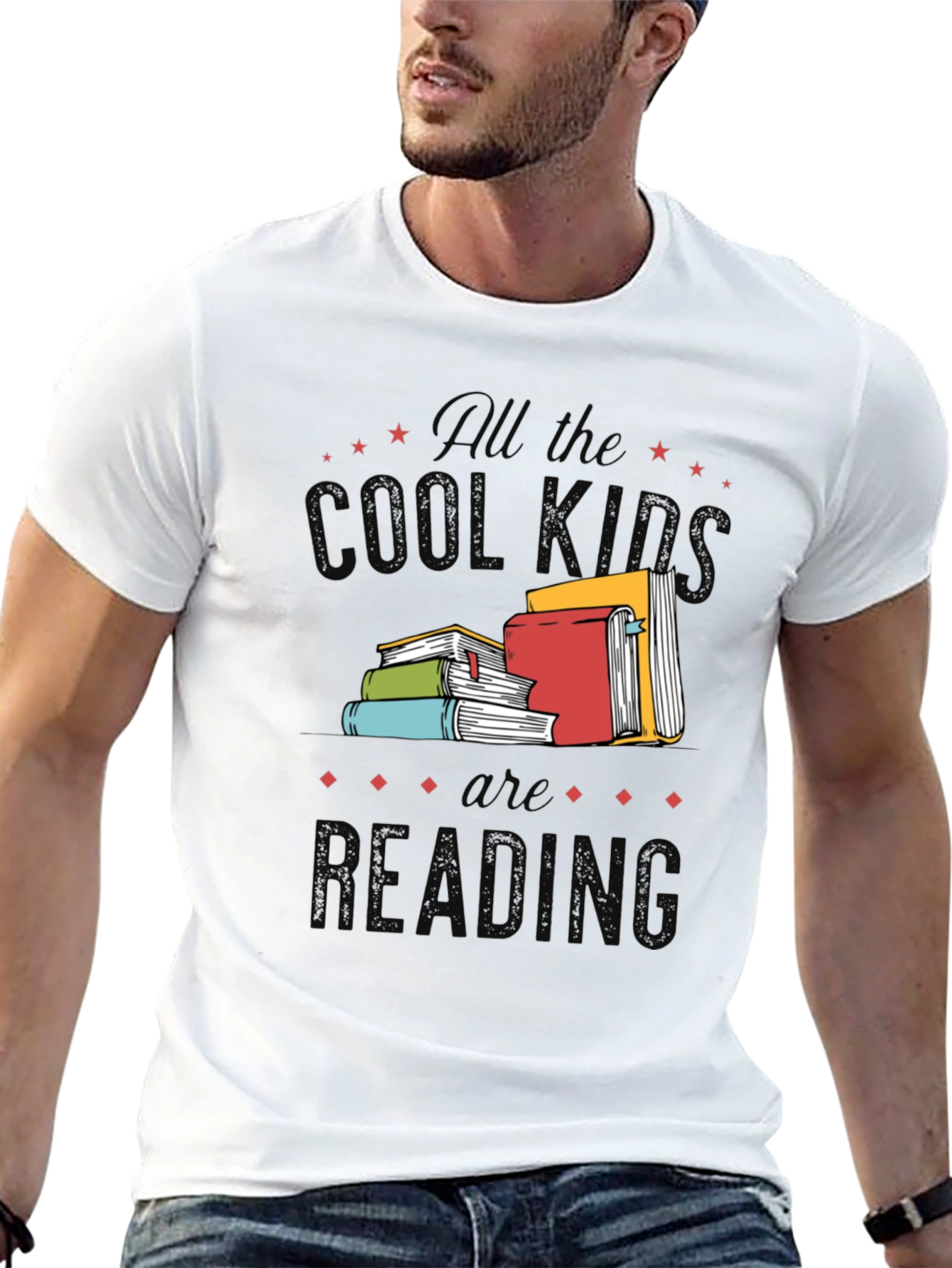 Camiseta Negra: All the Cool Kids Are Reading