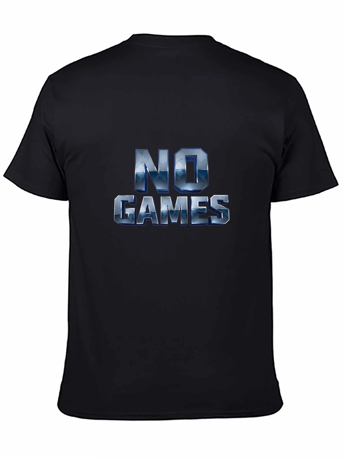 Camiseta Negra No Games para Hombre