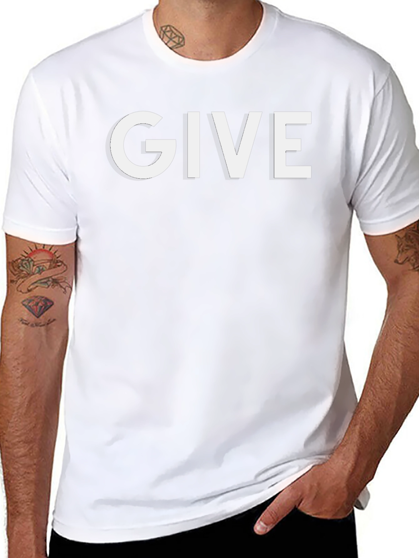 Camiseta Negra GIVE para Hombre