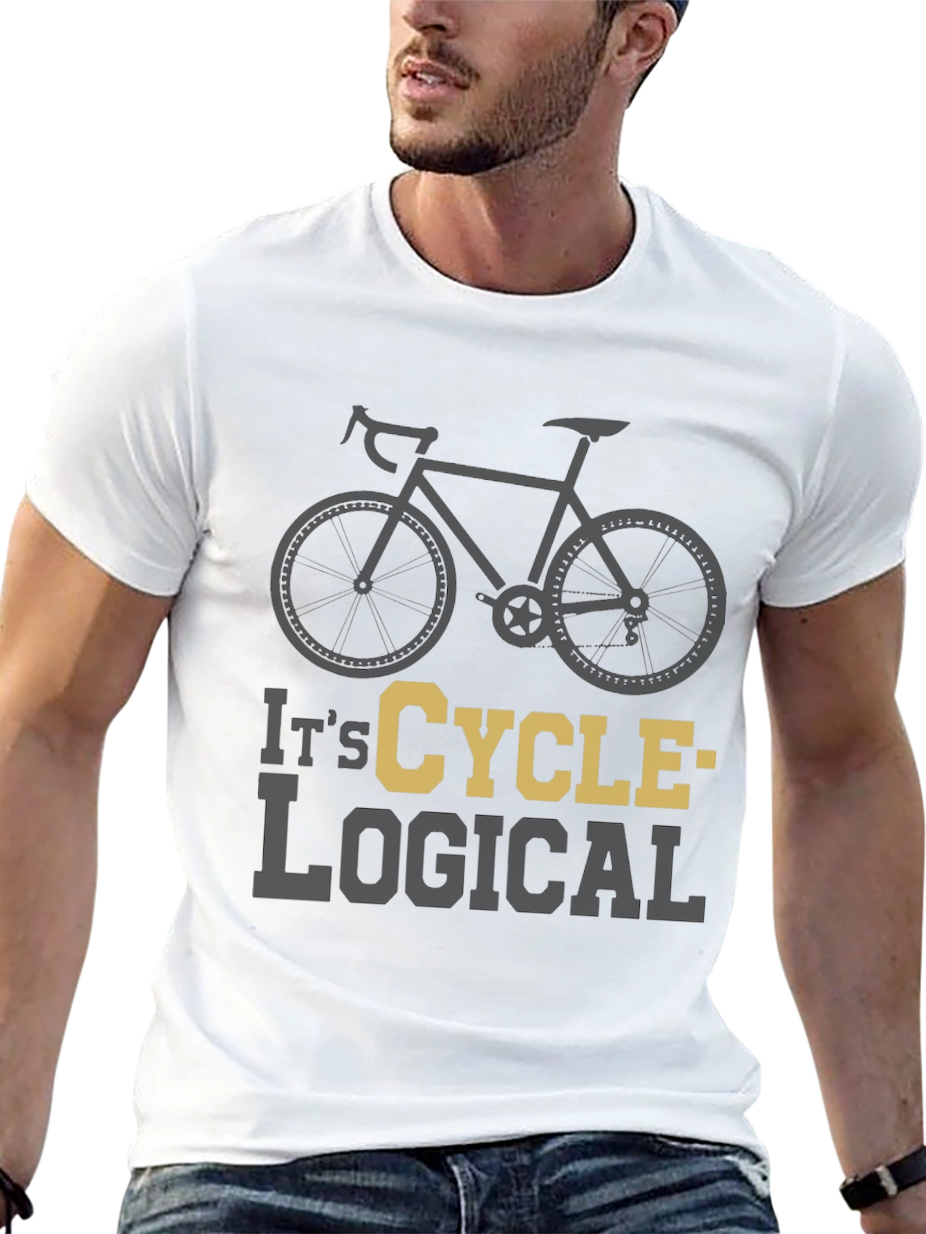 Camiseta Negra Ciclismo Lógica