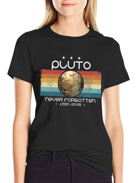 Camiseta con Diseño Retro de Plutón