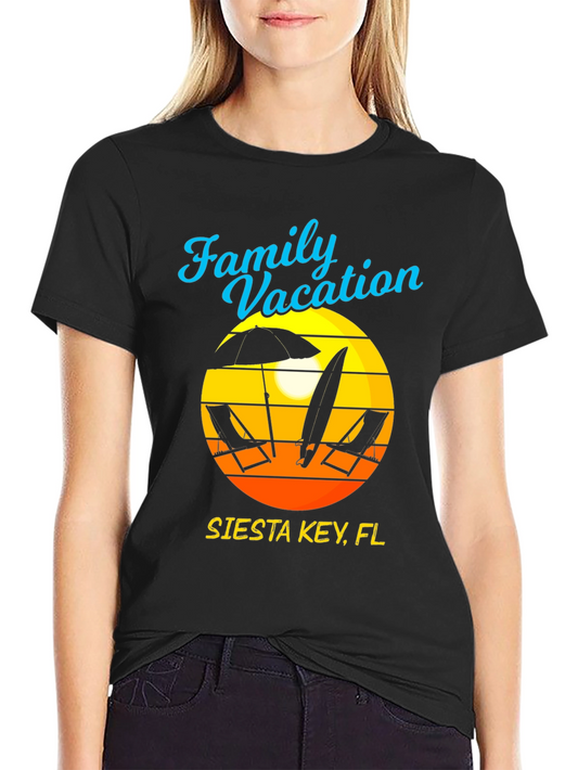 Camiseta Vacaciones Familiares Siesta Key